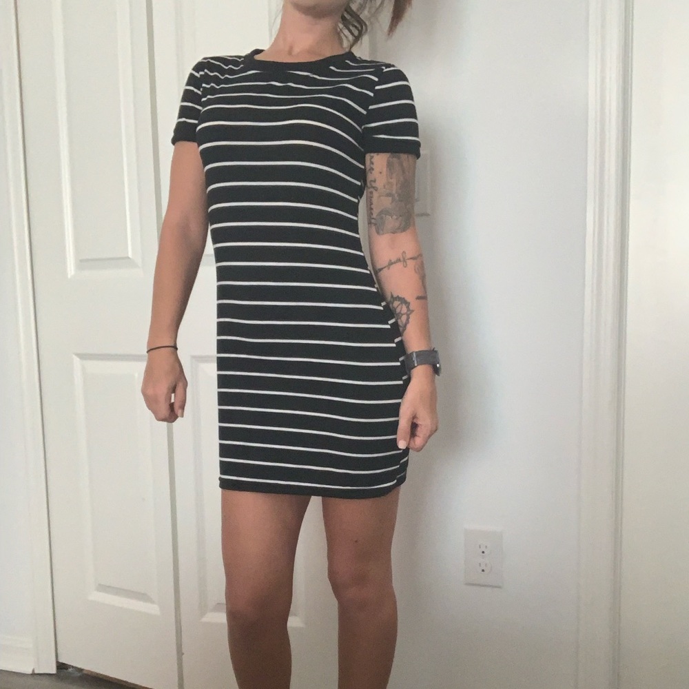 Striped T shirt Dress